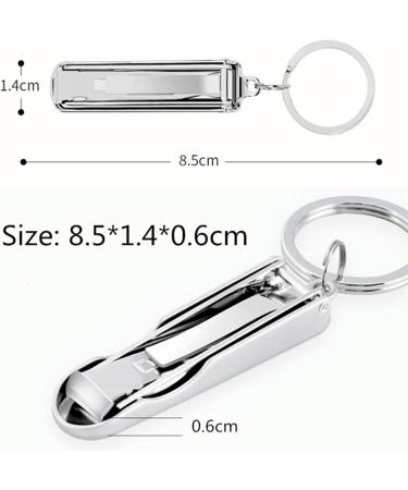 HCHGJKN Nail Clippers Stainless Steel Nail Clipper Foldable Hand Toenail Nails Cutter Trimmer Keychain - Buy Online on GoSupps.com