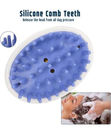 Buy Purple Scalp Massage Device - Anti-Slide Silicone Hair Brush for Scalp Care & Pet Grooming | International Shipping Available - Buy Online on GoSupps.com