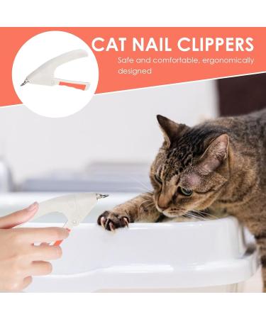 Cat Nail Clippers Stainless Steel Pet Nail Clipper Professional Cat Nail Clippers and Dog Nail Clippers | Cat Nail Clippers Grooming Tool for White - Buy Online on GoSupps.com