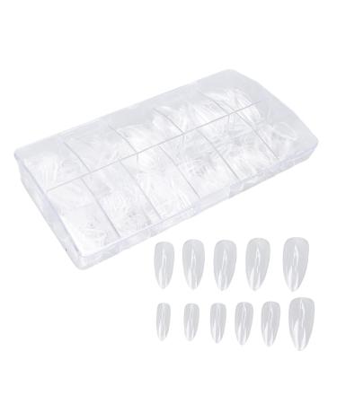Buy Sonew 500 Pieces Almond-Shaped Acrylic Nail Tips - Clear Artificial Nails for Nail Studios & DIY Art | International Shipping Available - Buy Online on GoSupps.com