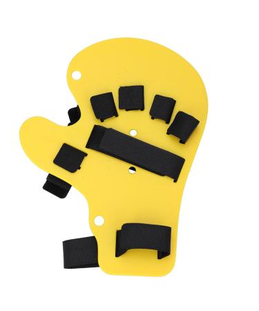 Finger Orthotics Finger Training Board Finger Splint Fingerboard Finger Training Device for Stroke Hemiplegia Apoplexy Traumatic Brain Injury Men Women(Yellow)