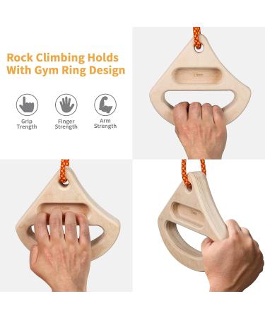 POWER GUIDANCE Portable Hangboard Climbing Holds for Grip Strength Training - Outdoor and Home Gym Fingerboard for Rock Climbing - Buy Online on GoSupps.com