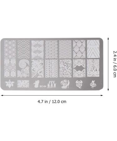 Beaupretty Christmas Nail Stamping Plates 4PCS Santa & Snowflake Nail Art Stamper & Scraper Templates for DIY Manicure Accessories - Buy Online on GoSupps.com