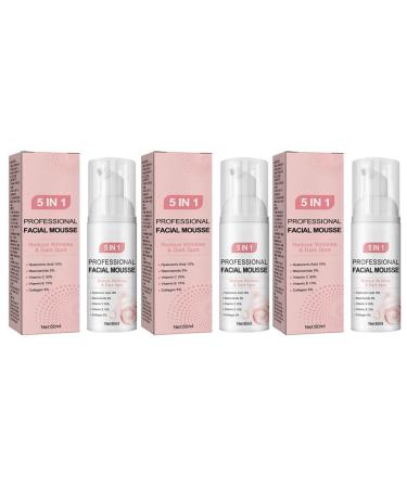 5-in-1 Cleansing Mousse - Deep Moisturizing Oil Control Acne Mark Fading Gentle Face Wash For Hydrated Skin(3PCS)
