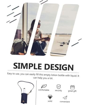 Gleavi 3-Piece Leather Case Patch Pocket Travel Containers - Handwash & Lotion Bottle Holders for Toiletries - Make Up Organizers (12.5x3.8cm) - Buy Online on GoSupps.com