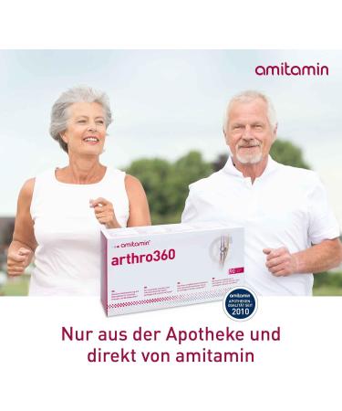 Amitamin Arthro360 - 360 Capsules for Joints & Bones | German Pharmacy Quality with Glucosamine Chondroitin & MSM - 15 Nutrients | Individually Packaged - Buy Online on GoSupps.com