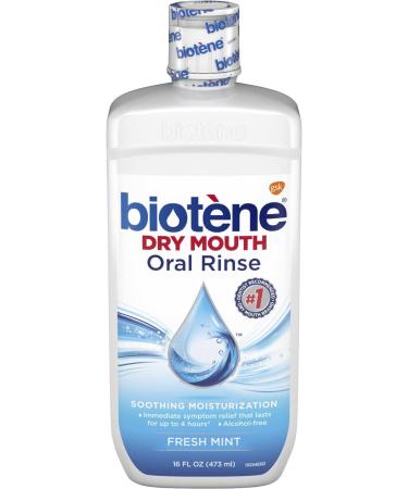 Biotene Dry Mouth Oral Rinse Fresh Mint 16 oz (Pack of 5) - Buy Online on GoSupps.com