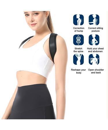 SK DEPOT Adjustable Posture Corrector for Men & Women | Clavicle Support Shoulder Brace for Pain Relief & Slouching Prevention Grey - Buy Online on GoSupps.com