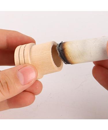 Wooden Moxa Roll Eraser & Holder Base | Professional Moxibustion Accessories for Effective Massage Treatment - Buy Online on GoSupps.com