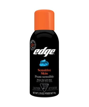Edge Men's Sensitive Skin Formula Shave Gel with Soothing Aloe, 2.75 Ounce