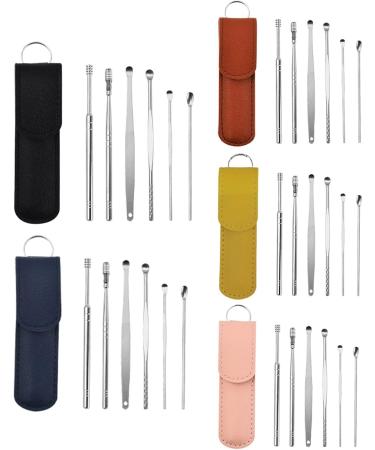 TARVIT Earwax Removal Tool - Stainless Steel Earpick & Curette Blue Ear Cleaner for Effective Earwax Removal - Buy Online on GoSupps.com