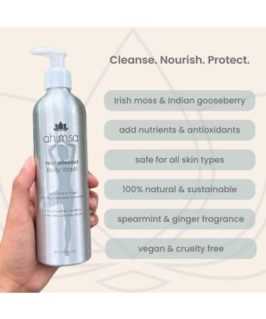Ahimsa Body Wash - Vegan & Cruelty-Free | Irish Moss & Indian Gooseberry | Antioxidants | Natural Ingredients | Gentle & Sustainable Packaging | Spa-Like Luxury - Buy Online on GoSupps.com