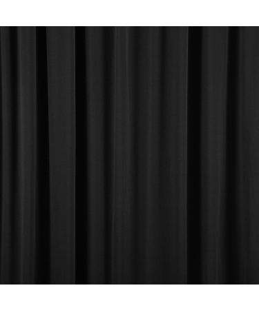 Wrinkle Free Black Backdrop Curtain Panels - Set of 2 Panels, 10ft x 10ft - Perfect for Photography, Weddings, Parties - Polyester Drapes for Home Decor - Buy Online on GoSupps.com
