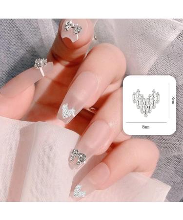 3D Heart Nail Charms - 80 Pcs Metal Love Heart Nail Art Charms for DIY Nail Decor - Gold & Silver Shiny Nail Studs and Jewels - Nail Art Decorations and Crafts - Buy Online on GoSupps.com