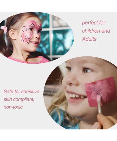 Maydear Face Painting Kit for Kids - 20 Color Water Based Makeup Palette with Stencils, Glitters, and Rainbow Split Cake - Perfect for Parties and Halloween - Safe Professional Body & Face Paint Kit - Buy Online on GoSupps.com