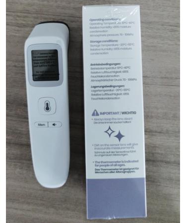 Buy Fieberhermometer Contactless Thermometer - Digital Infrared for Babies & Adults | Fever Alarm & 35 Memory Recall | Accurate LCD Display - Buy Online on GoSupps.com