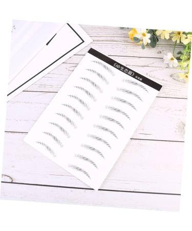 Ipetboom 6 Sheets Pairs Lazy Brow Sticker Stick on Brow Hair Stencils Eyebrow Sticker Artificial 3d Patch - Buy Online on GoSupps.com