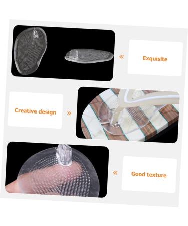 Minkissy 3 Pairs Gel Forefoot Cushions - Painless Toe Protectors for Sandals & Flip-Flops | Heel Grip Inserts | Transparent Foot Pads 10x6.5cm - Buy Online on GoSupps.com