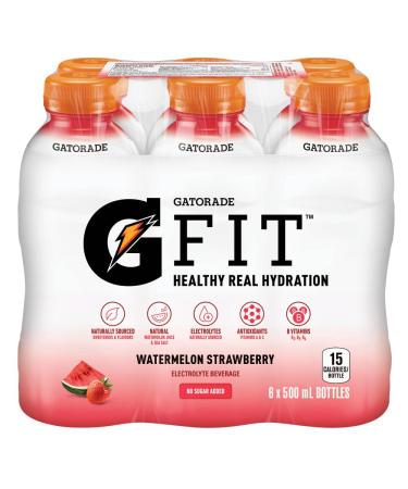 Gatorade G FIT Watermelon Strawberry 6x500mL Citrus Berry Watermelon Strawberry 6x500mL