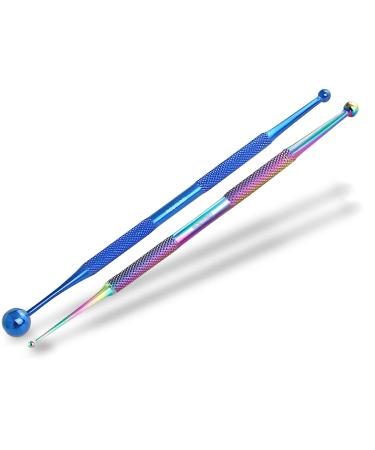 Acupressure pencil set meridian pencil Titan stainless steel ball 2/5 mm 5/10 mm Premium brand quality acupuncture-pin acupressure-pin massage-pin blue multicolored
