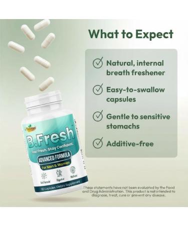 Therefore B.Fresh Breath Freshener Capsules for Adults Oral Probiotics for Bad Breath & Dental Health Support Fresh Breath from Inside Alcohol-Free Vegan 120 Capsules - Buy Online on GoSupps.com
