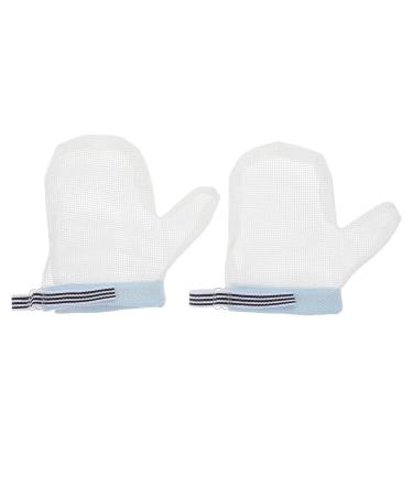 Yardwe Baby Essentials 1 pair baby thumb sucking stop kids stop thumb sucking glove no scratch infant gloves finger thumb protector with wrist band for home outdoor Newborn Essentials