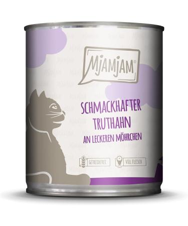 Mjamjam Premium Wet Cat Food - Trial Package & Tasty Turkey with Carrot (6 x 800g) - Cereal-Free Extra Meat Bundle - Buy Online on GoSupps.com