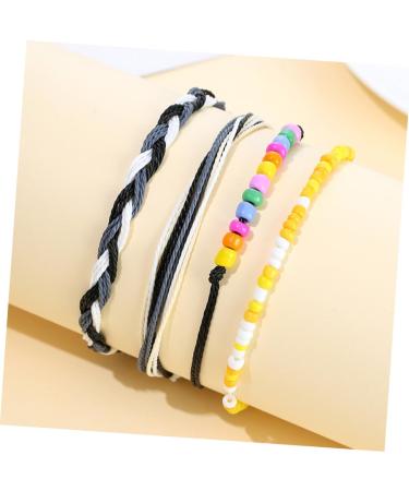 VALICLUD 9 Pcs Wax Thread Bead Bracelet Beads Women's Anklet Delicate 22x1CMx3pcs Assorted Colorx3pcs - Buy Online on GoSupps.com