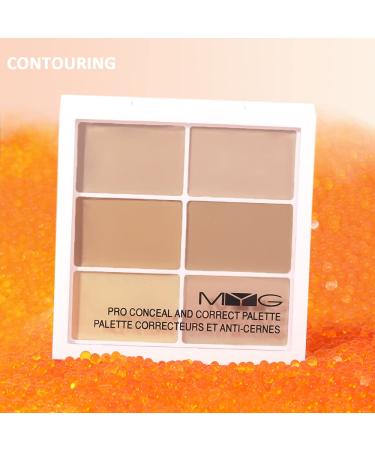 HAOYA 6 Color Correcting Concealer Palette - Cream Contouring Makeup Kit for Dark Circles, Red Marks, and Scars - Light Medium Shade - Buy Online on GoSupps.com