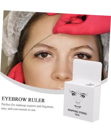 Angoily 2pcs Ink Eyebrow Makeup Stencil Makeup Brow Ruler Cosmetics Accessory Wire Box Draw a Line - Buy Online on GoSupps.com