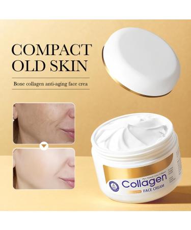 Facial Cream with Collagen against Wrinkles & Lines Intensive Hydration for Dry Skin Reduces First Signs of Aging & Wrinkle Depth Silky Soft NonGreasy Texture 100 g - Buy Online on GoSupps.com