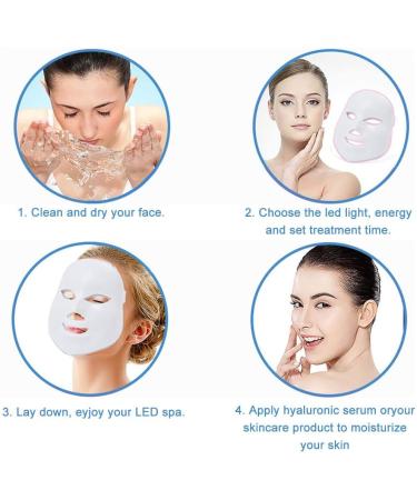 Led Light Therapy Photon Mask Acne Treatment 7 Color Home Use Skin Rejuvenation Anti-Aging Acne Spot Scar Removal Smooth Wrinkles Fine Lines Skin Tightening Facial Beauty Daily Skin Care - Buy Online on GoSupps.com