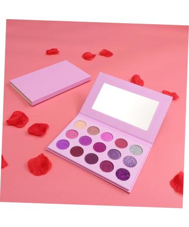 DOITOOL Eyeshadow Palette 15 Eyeshadow Eye Shadow Makeup Palette Powder Make up Kit Glitter Miss Woman Eyeshadow Compact 1 count (Pack of 1) Purple - Buy Online on GoSupps.com
