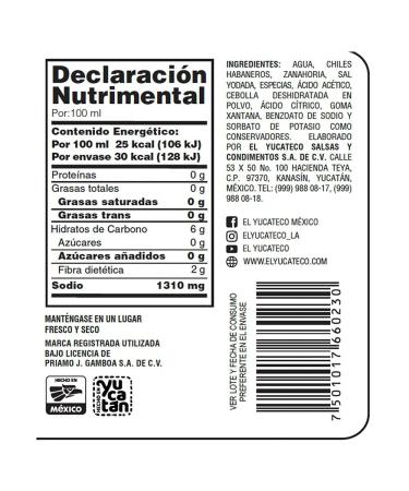 Buy El Yucateco Salsa Habanero Caribbean Style Hot Sauce - 120 ml | Authentic Spicy Flavor for Global Shipping - Buy Online on GoSupps.com