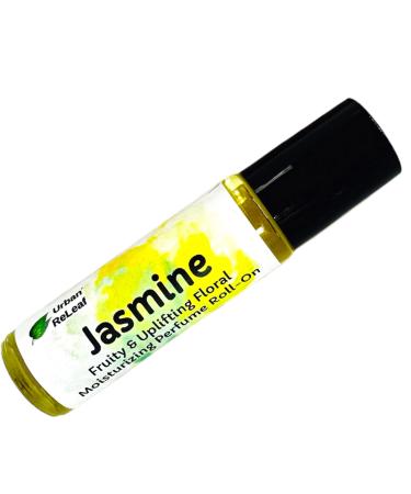 Urban ReLeaf Jasmine Perfume Oil Roll-On. Classic Floral Scent Memorable Fruity & Woody. Long Lasting Fragrance Oil Moisturizing Jojoba & Alcohol-Free. Bottled in USA. Fits in purse or pocket! Jasmine 0.3 Fl Oz (Pack of 1)