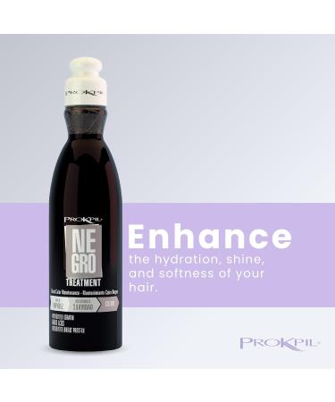 Prokpil | Negro Especial Tratamiento de Color Matizante Matizador para Rubio Canoso o Negro | Black Nuance for natural or colored Gray Blond or Black Hair 10.1oz-300ml - Buy Online on GoSupps.com