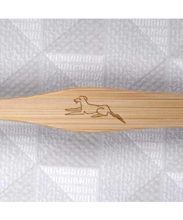 Azeeda 'Saluki' Bamboo Toothbrush - Eco-Friendly Sustainable International Shipping Available - Buy Online on GoSupps.com