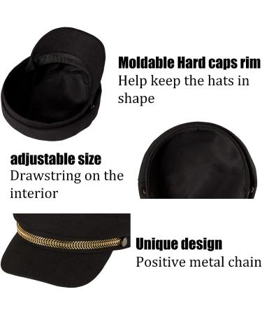 PanPacSight Women's Black Newsboy Sailor Hat - One Size - Buy Online on GoSupps.com