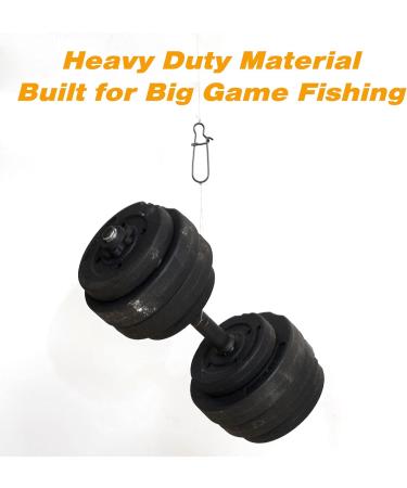 Alwonder Fishing Snaps Hanger - 50/100 STK Stainless Steel Bait Snap for Freshwater & Saltwater - High Load Capacity 12-40kg Leader - Buy Online on GoSupps.com