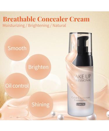 Sonew BB Cream Foundation Bare Makeup Concealer Light/Medium Skin for Face Moisturizer Conceal UV Skin Isolation Dust(2#) - Buy Online on GoSupps.com