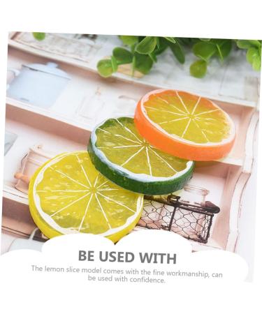 ABOOFAN 39 Pcs Imitation Lemon Slice Fake Fruit Slices Lifelike Lemon Model Lifelike Decorative Fruits Fake Lemon Slices Fake Fruit Model Fruits Slices Blocks Filler Pvc Vegetable - Buy Online on GoSupps.com