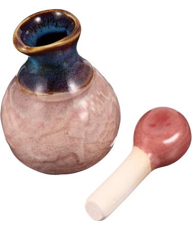 Ipetboom 5 Sets Aromatherapy Bottle Ceramic Cruet Essential Oil Bottle with Stopper Resin Pallet for Nail Art Essential Oil Container Ceramic Art Pottery Drip Bottle Ceramics Pink Filling - Buy Online on GoSupps.com