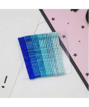 Metallic Gradient Colorful Hair Pins Set | White Bridge 144pcs | Middle Size Shiny Bobby Pins for Women Girls - Buy Online on GoSupps.com