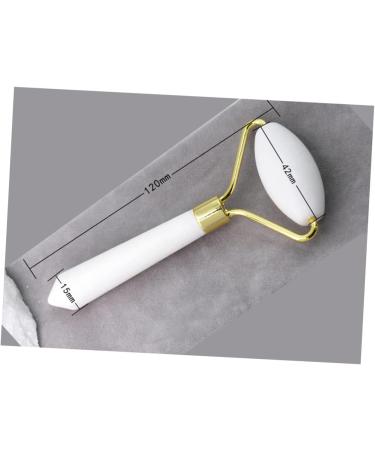 FRCOLOR 3 Pcs Jade Roller Set - Face & Eye Cream Massage for Anti-Aging | Facial Roller for Wrinkles & Beauty | White Jade Massage Sticks - Buy Online on GoSupps.com