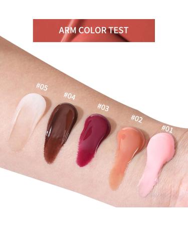  EONFAVE Lip Jam Lip Gloss 5 Pack - Moisturising Lip Gloss Shine Nude Glass and Gloss Jelly-Like Lip Oil Kit - Buy Online on GoSupps.com