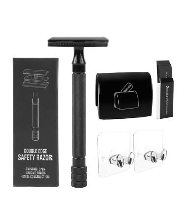Yiida Butterfly Double Open Edge Razor Razor with a long handle and holder Easy to use practically exactly for men or women