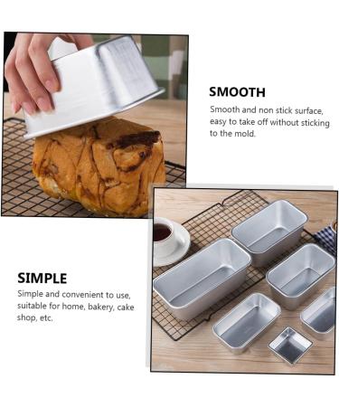 Zerodeko 5pcs Bread Toast Mold Square Bread Pan with Lid Pastry Baking Pan Cajas para Con Chocolate Toaster Pastries Chocolate Cake Loaf Pan A01 Aluminum Alloy Self Made Baking Tools - Buy Online on GoSupps.com