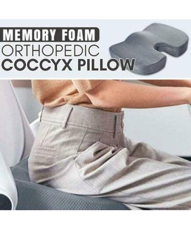 U-Shaped Pro Seat Cushion - Memory Foam & Gel Orthopedic Pillowfor Sciatica Tailbone Coccyx Back Pain and Relief memoryfoam Pink Pink memoryfoam - Buy Online on GoSupps.com