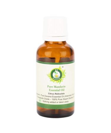 Mandarin Essential Oil | Citrus Reticulata | Mandarin Oil | for Diffuser | Pure Mandarin Oil | 100% Pure Natural | Steam Distilled | Therapeutic Grade | 5ml | 0.169oz by R V Essential Mandarin 0.17 Fl Oz (Pack of 1)
