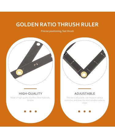 Luxshiny R gle Sourcils en Acier Inoxydable Taille Ajustable Ratio D'or Pr cision pour Positionnement Sourcils Professionnels Usage Maquillage - Buy Online on GoSupps.com